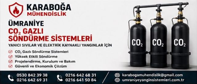 Ümraniye CO₂ Gazlı Yangın Söndürme Sistemleri | Karaboğa Mühendislik