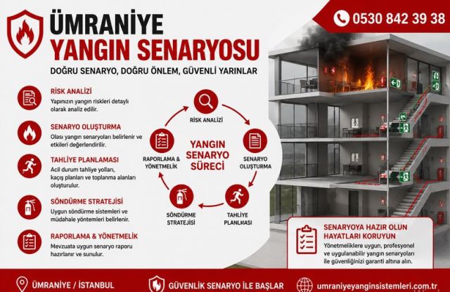 Ümraniye Yangın Senaryosu ve Tahliye Planı | Karaboğa Mühendislik